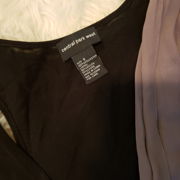 Central Park West Mesh Drape Dress sz Small - Picture 2 of 3